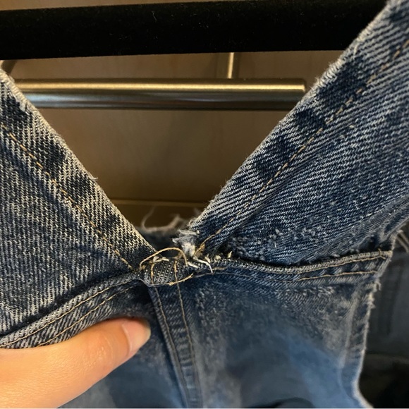 Vintage denim overalls (One Size) - Picture 5 of 5